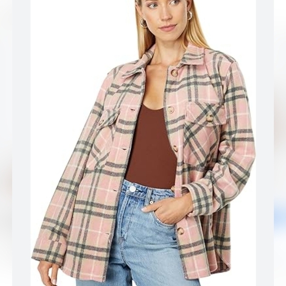 BLANKNYC Plaid Shirt Jacket Shacket Small - Picture 2 of 9